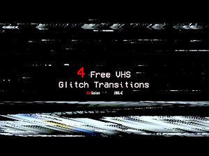 [Free] 4 Real VHS/VCR Glitch Transitions Overlay Pack