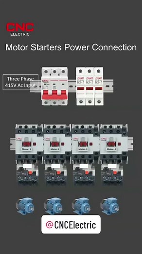 #cncelectric motor starters power connection with fuses and MCBs#motorstarter #motorcontrol #electric #electricalengineering #fuse #mcb #fyp