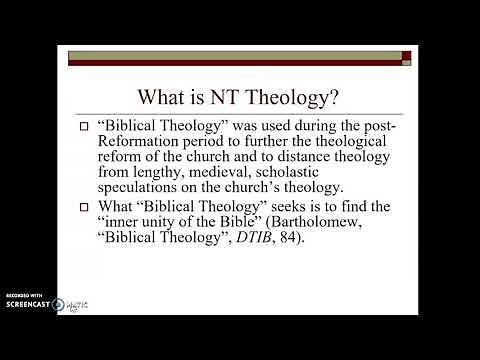 What is New Testament Theology