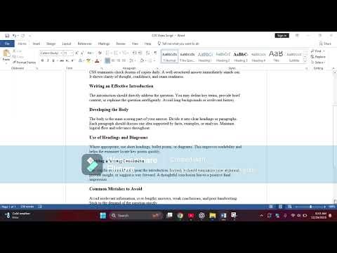 Answer Structure for CSS Papers | Intro, Body & Conclusion