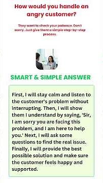 How to Handle an Angry Customer Like a Pro #bpointerview #english #jobinterview