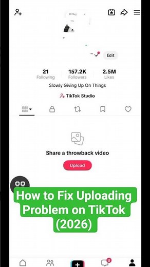How to Fix Uploading Problem on TikTok (2026) | TikTok Video Upload Failed Fix