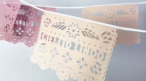 Mexican Cielito Lindo Party Decorations - 2 PCS Cielito Lindo Papel Picado Banners 196.8 in (16 ft 5 in) Cinco de Mayo Fiesta Garland for Birthday and Baby Shower