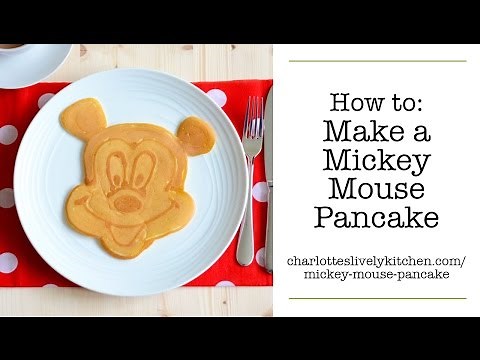 Easy Mickey Mouse Pancake Art