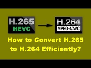 How to Convert HEVC H.265 to H.264 | 3 Steps