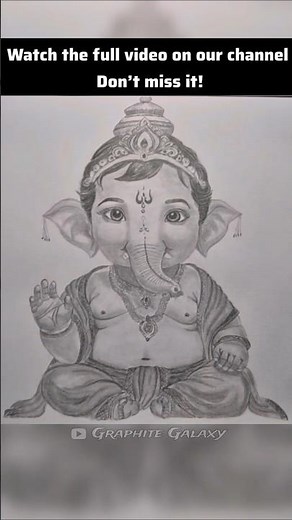 lord ganesha pencil sketch 🕉️✏️ #shorts #art