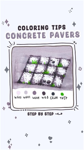 🪨🌱 How to color Concrete Pavers ✨ It's remarkable how concrete pavers can transform an ordinary setting into an intimate pathway. I truly enjoy incorporating these small elements. Every single paver presents an opportunity for creativity, to inject personality into the future adventures of your charming companions ☁️💕 Book: Little Jobs 🐻💼 The digital version of Little Jobs and ALL Mimi Moty coloring books are ready for you in my bio 📲✨ #MimiMoty #coloringBook #cozycoloring #fyp #coloringbo