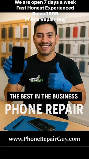 📱💥 Need a repair you can actually trust? Since 1999, Phone Repair Guy has been the go-to shop in South Florida for fixing iPhones, Samsungs, tablets, laptops, game consoles & more. ✅ Expert technicians you can rely on ✅ Over 2,000 ⭐⭐⭐⭐⭐ Google reviews ✅ Fast, professional service every time ✅ “We Fix iT” – the right way, the first time Don’t waste time with the rest—go with the best in the business. Walk in today and see why we’ve been South Florida’s top repair shop for over 25 years. 📍 Davi
