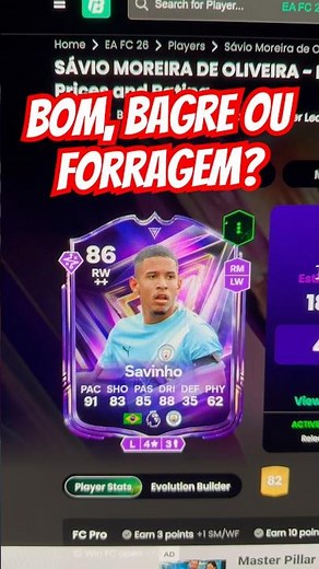DME Savinho Obrigatório no EA FC 26 Ultimate Team!