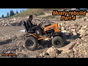 HOW TO BUILD A OFF-ROAD MOWER! (Part 4. First test drive!)