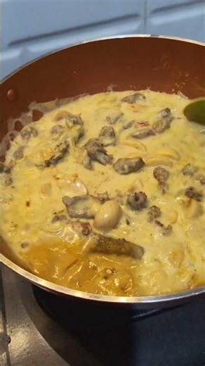Classic Beef Stroganoff in Rich Heavy Cream Sauce