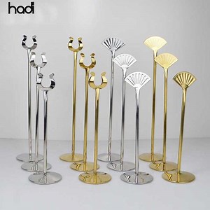 [Hot Item] Fancy Table Number Holders Golden Table Number Stand Deluxe Heavy Stainless Steel Top Quality Table Numbers for Restaurant