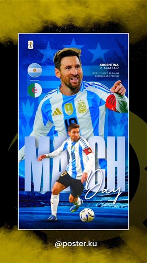 Buat Poster Pakai Template Gratis!!! #postermywall #tutorialdesign #argentina