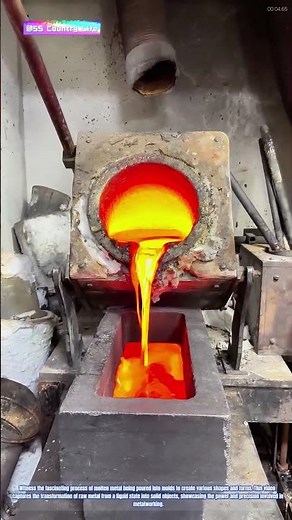 Molten Metal: Pouring Liquid Metal into Molds