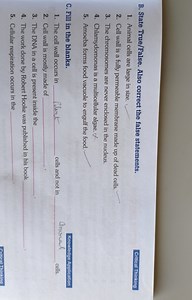 B. State True/False. Also correct the false statements.Critica... | Filo