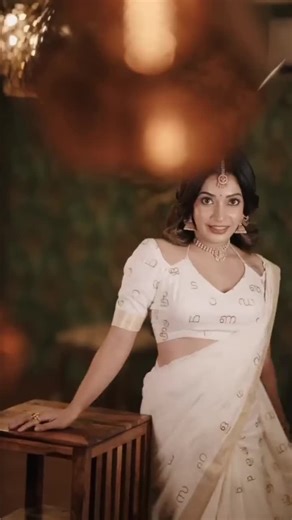 Kerala Saree With Blouse Malayalam Script Gold Border Festival Saree Indian Ethnic Womens Saree Usa Uk Free Shipping Cotton Saree - Etsy