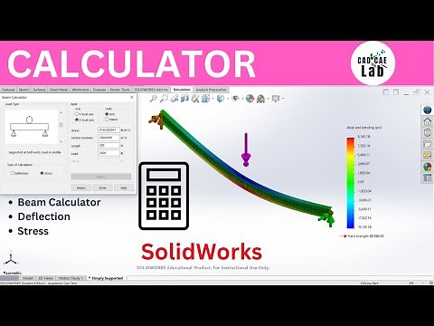 Beam Calculator Toolbox in SolidWorks | SolidWorks for Beginners