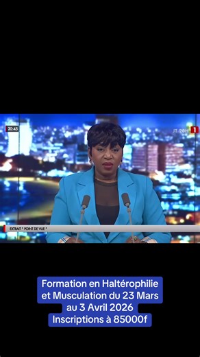 Formation en Musculation et Haltérophilie du 23 mars au 3 avril 2026 participations à 85000f…………… CNPH/ DA comité national pour la promotion de l’haltérophilie du culturisme et des disciplines associées