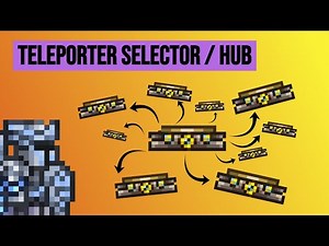TERRARIA TELEPORTER SELECTOR / HUB BUILD - TELEPORT TO 16 DIFFERENT PLACES