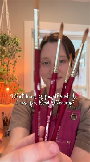 I get asked all the time what paintbrush I use for my hand lettering, and hands down, the Princeton Artist Brush Velvetouch round brush is the only one I use. I use various sizes depending on the project I am painting. This is in no way sponsored, just a product I truly love and one that has been a staple in shaping my hand lettering journey over the last 6 years! 🖌️✨ I have them linked on my page for the exact ones and sizes I prefer!