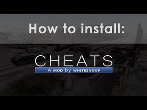 How to install cheatsmod on a custom mission (cheatsmod 4.88)