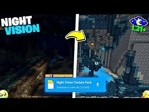 Best Night Vision Mod For Minecraft1.21+| Minecraft Night VisionTexture Pack