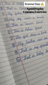 Apostrophe Comma Exercise ✍️ | Calligraphy5920