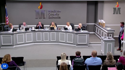 This live stream covers the regularly scheduled meeting for the Madison County Board of Education which is being held on Thursday, January 8th, 2026. | Madison County Schools