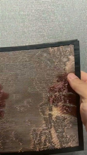 Copper black color wire mesh #wovenmetalinteriors #wallcoverings #glass #glasswiremesh #metalfabric