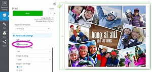 printing a mirror image