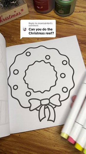 Christmas Wreath Coloring Pages for Cozy Coloring Sessions