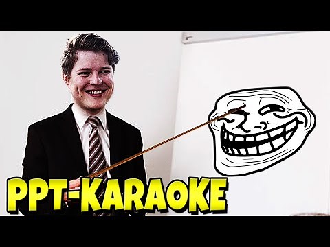 Powerpoint Karaoke 😂 Wir halten Zufalls-Präsentationen