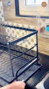 2 Tier Dish Drain Rack with Draining Outlet ✅ This dish rack boasts a thoughtful design with practical features to streamline your kitchen chores ✅ This dish rack ensures water flows directly into the sink, preventing countertop messes ✅ Enjoy hassle-free setup with no screws or tools required Order Here 👉 https://homeessentials.in/products/all-in-one-2-tier-dish-drain-rack | Shop Home Essentials Store
