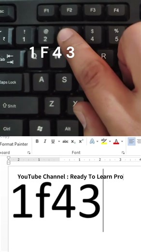 How to Insert Bear Face Emoji in MS Word | Keyboard Shortcut