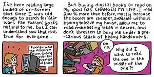 Comic on the joy of online reading