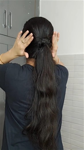 Knotted ponytail hack #hairstyle #hair #trending #youtubeshorts #shorts #fyp