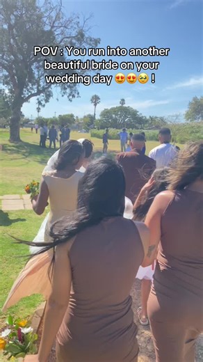 Encountering Another Beautiful Bride on Your Wedding Day