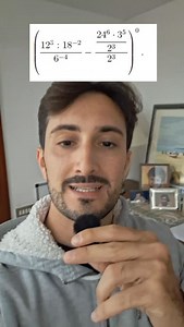 Risolvere la seguente espressione ((12^3 ÷ 18^-2) ÷ 6^-4 − ((24^6 · 3^5) ÷ 2^3) ÷ 2^3)^0 | Qui Si Risolve