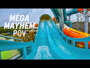 Mega Mayhem POV! Rapids Water Park's NEW Water Coaster 2024