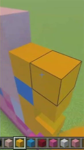 Minecraft Princess Peach Tutorial #minecraft #minecraftshorts #youtubeshorts