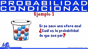 Primer ejemplo de probabilidad condicional en donde te explico uno de los ejercicios más sencillos: Una urna contiene varias esferas azules y rojas con diferentes números. Si sacamos una esfera al azar. - ¿Cuál es la probabilidad de que sea azul? - Si se sacó una esfera azul ¿Cuál es la probabilidad de que sea par? Curso completo de Probabilidad: https://www.facebook.com/watch/100055132908857/605706367684840 Curso completo de Teorema de Bayes: https://www.facebook.com/watch/100055132908857/77473