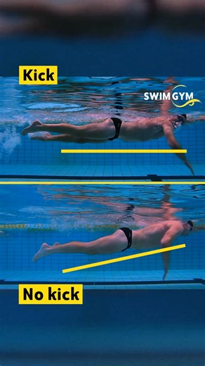 The kick helps maintain a horizontal body position, reducing drag and allowing you to glide more efficiently through the water. #Swimming #swimgym #swimlife #swimrun #swimbikerun #openwaterswimming #swimmeme #swimmemes | SwimGym
