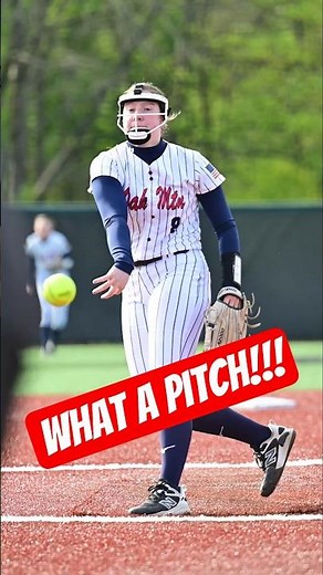 🥎 FILTHY SPIN! UNREAL CURVEBALL 😳#softball #shorts #pitcher