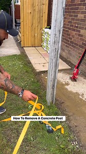 2.7M views · 6.1K reactions | How To Remove A Concrete Post #How #reels #asmr #howto #doityourself #diy #fence #concrete | The Home Improvements Channel Uk | Facebook