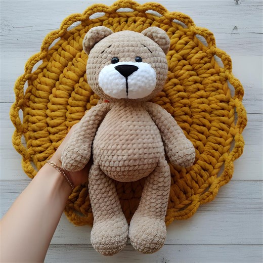 Teddy Bear Pattern, Teddy Bear, Memory Bear Crochet Pattern, Amigurumi Bear, Crochet Keychain, Digital Download, Gift for Him. - Etsy