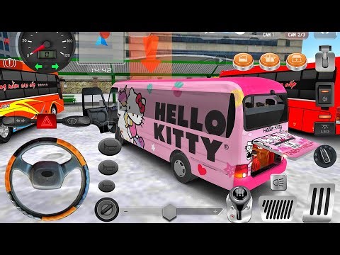 New Minibus Simulator Vietnam 2026 - Hello Kitty Bus Stop City Road Driving - Android Gameplay