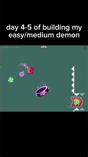 Day four/five of building my new easy demon! #shorts #gdshorts #geometrydash #gd #gdmemes #trending