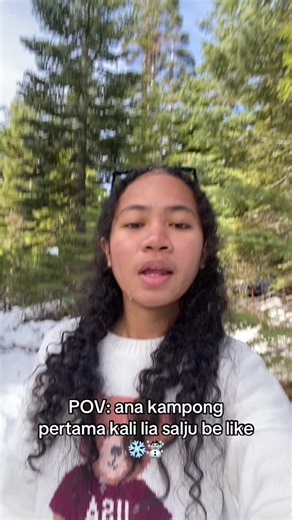 Kezia’s first snow ❄️☃️ #studyabroadlife #america #snowman #nonatimur #ambonpride🏝🔥