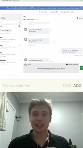 AI Collects Student Data! Watch Interakt CRM In Action! #shorts