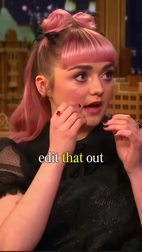 Maisie Williams (Arya Stark from Game of Thrones) interview crazy moment🥶🏆#shorts